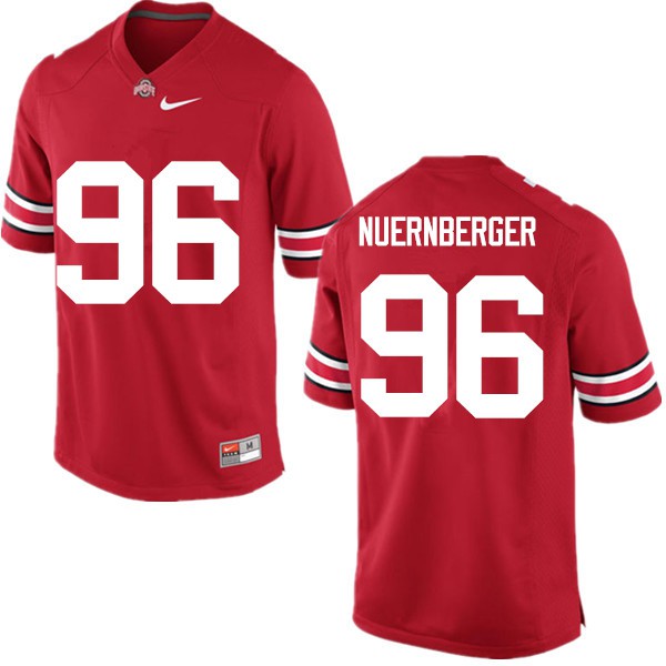 Ohio State Buckeyes #96 Sean Nuernberger Men Football Jersey Red
